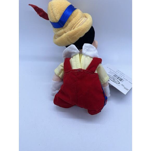 The Disney Store Mini Bean Bag 9" Pinocchio The Boy Bean Plush Toy Tag - Picture 2 of 7